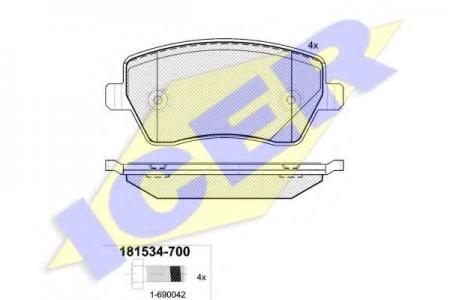 181534-700 (23973) NISSAN MICRA 03- F 181534700