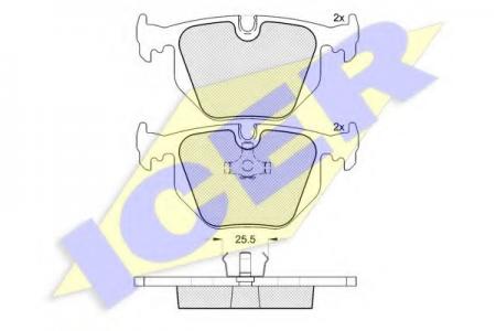 КОЛОДКИ ДИСКОВЫЕ ЗАДНИЕ 181548