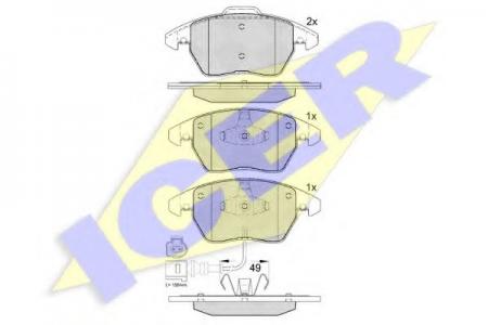 181567 (23587) VW TOURAN/GOLF V 03- F 181567