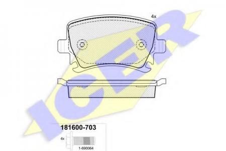 181600-703 (23914) AUDI A4/A6, VW TOURAN 03- R 181600703