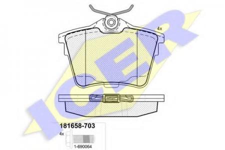 181658-703 (24135) PEUGEOT 407 04- R 181658703