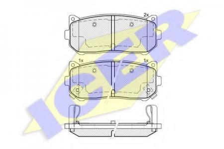 181669 (23455) KIA CLARUS/SHUMA 97- R 181669