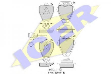 181691 (21454) AUDI A4/A8 94- F (8) 181691