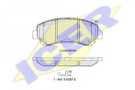 181834 (24632) NISSAN QASHQAI/X-TRAIL 07- F 181834