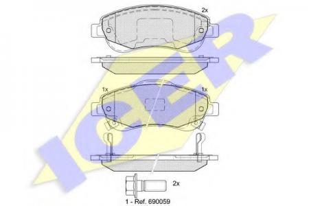 181887 (24638) HONDA CRV III 07- F 181887