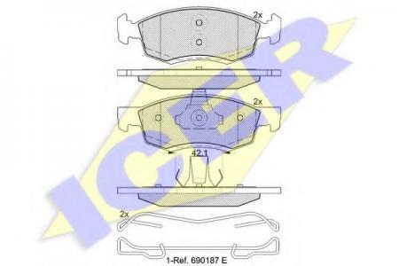 -  DAC LOGAN/SANDERO 1.4/1.6 16V/1.5DCI 07-  181924