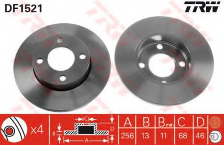    AUDI: 100 76-82, 100 82-90, 100 AVANT 77-83, 80 86-91, 90 87-91 DF1521