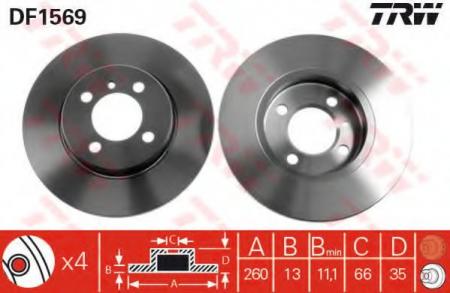    BMW: 3 82-91, 3  90-93 DF1569
