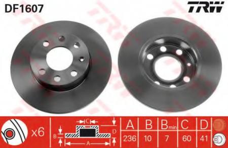    OPEL: CORSA A TR 82-93, CORSA A  82-93, CORSA A  86-89, KADETT D 79-84, KADETT D 79-84, KADETT D  79-84, KADETT E 84- DF1607