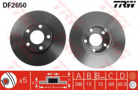    AUDI: 100 90-94, 100 AVANT 90-94, A4 95-00, A4 AVANT 96-01, A6 94-97, A6 AVANT 94-97 DF2650