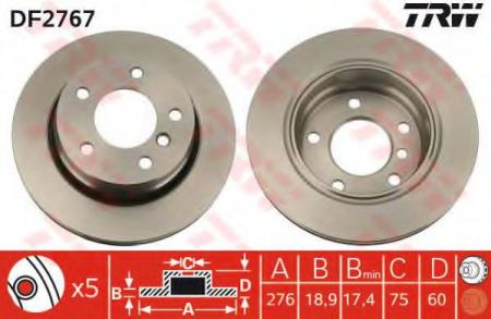    BMW: 3 95-98, 3 98-05, 3 COMPACT 01-05, 3 TOURING 95-99, 3 TOURING 99-05, 3  95-99, 3  01-, 3  95-99, 3  99- DF2767
