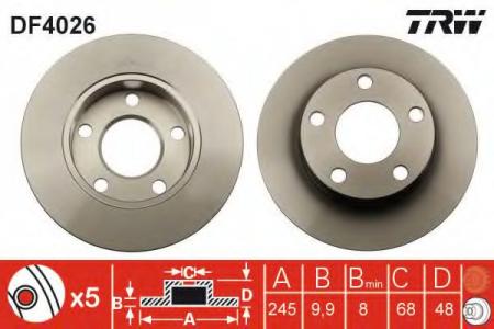    AUDI: A4 95-00, A4 AVANT 95-01,  VW: PASSAT 96-00, PASSAT 00-05, PASSAT VARIANT 97-00, PASSAT VARIANT 00-05 DF4026