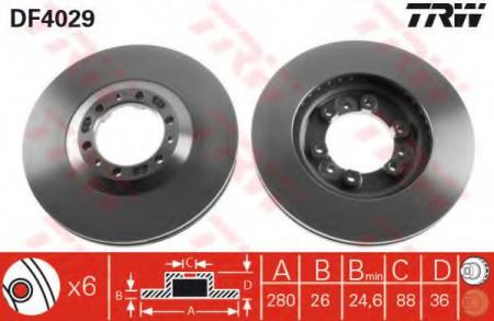    ISUZU: TROOPER 00-, TROOPER 91-98, TROOPER   00-, TROOPER   91-98,  OPEL: FRONTERA A 95-98, FRONTERA A SPO DF4029