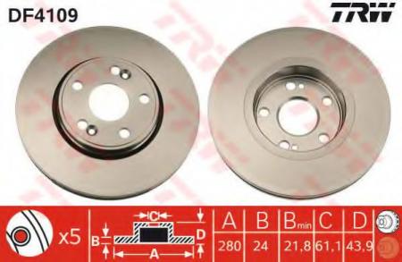    RENAULT: ESPACE III 96-02, LAGUNA 93-01, LAGUNA GRANDTOUR 95-01, SAFRANE I 92-96, SAFRANE II 96-00 DF4109