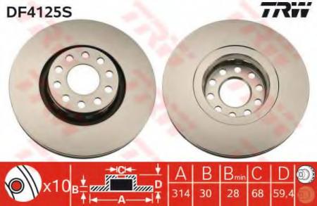    AUDI: 100 90-94, 100 AVANT 90-94, A6 94-97, A6 AVANT 94-97, A8 94-02 DF4125S