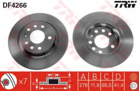    FIAT: CROMA 05-,  OPEL: SIGNUM 03-, VECTRA C 02-, VECTRA C GTS 02-, VECTRA C  03-,  SAAB: 9-3 02-, 9-3  03-, 9-3  05 DF4266