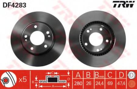    HY: COUPE 02-, COUPE 96-02, GETZ 02-,  KIA: SPORTAGE 04- DF4283