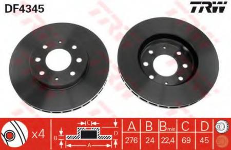    MITSUBISHI: GALANT VI 96-00, GALANT VI  96-00 DF4345