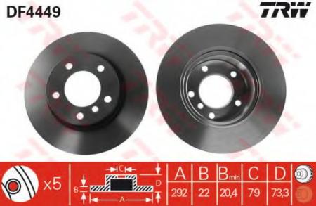    BMW: 1 04-, 3 05- DF4449