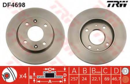    HY: ELANTRA 00-, ELANTRA  00-, LANTRA II 95-00, MATRIX 01- DF4698