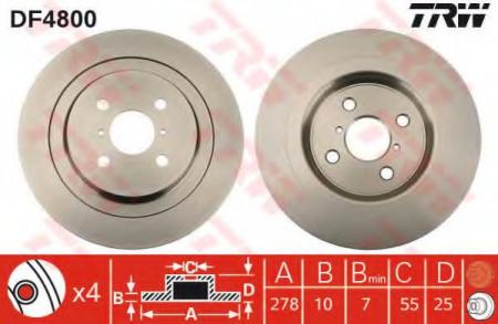    TOYOTA: YARIS (_P1_) 99-, YARIS (_P9_) 05- DF4800