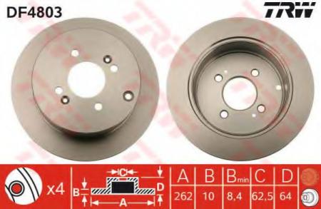    HY: ACCENT III (MC) 05-, ACCENT  (MC) 05-, GETZ (TB) 02-, I20 (PB, PBT) 08-, HY (BEIJING): ACCENT 06-, KIA: RIO II (JB) 05- DF4803