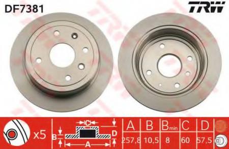    BUICK: EXCELLE 03-, BUICK (SGM): EXCELLE  03-, EXCELLE  04-, CHEVROLET: LACETTI 05-, NUBIRA  05-, DAEWOO: LACETTI  9 DF7381