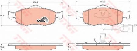     FORD: COUGAR 98-01, MONDEO I 93-96, MONDEO I  93-96, MONDEO I  93-96, MONDEO II 96-00, MONDEO II  96-00, MONDEO II  GDB1108