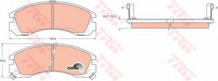    MITSUBISHI: ECLIPSE II 95-99, GALANT IV 88-92, GALANT IV  87-92, GALANT V 92-96, GALANT V  92-96, GALANT VI 96-00, GALANT VI  GDB1126