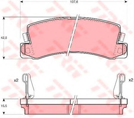    LEXUS: ES 89-91,  TOYOTA: CAMRY 86-91, CAMRY STATION WAGON 86-91, CARINA II 83-87, CARINA II 87-92, CARINA II STATION WAGON 87-92, CARINA II GDB1168