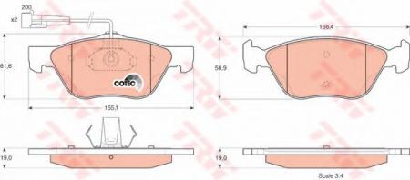    ALFA ROMEO: 145 95-01, 146 95-01, 156 97-00, GT 03-, GTV 95-, SPIDER 95-05,  FIAT: BRAVO 95-01, COUPE 93-00, MAREA 96-, MAREA WEEKEND 96- GDB1212