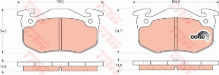     CITROEN: SAXO 96-03, XSARA 97-05, XSARA BREAK 97-05, XSARA  98-05, ZX 91-97, ZX BREAK 93-97,  PEUGEOT: 106 II 96-, 205 I 86-87, 205 I  GDB1305