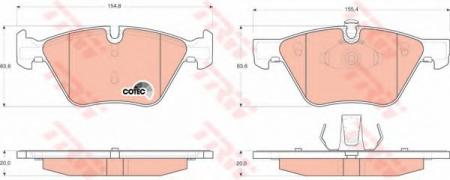     BMW: 3 05-, 3 TOURING 05-, 5 03-, 5 TOURING 04- GDB1559