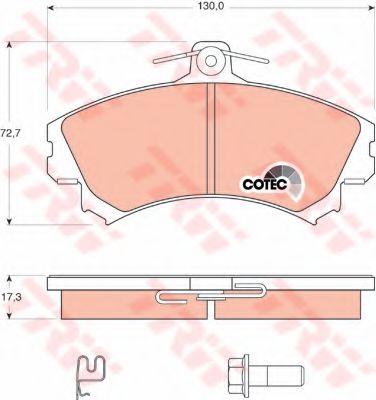     MITSUBISHI: COLT CZC  06-, COLT VI 04-,  SMART: FORFOUR 04- GDB1584