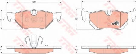     BMW: 1 04-, 3 05-, 3 TOURING 05-, 3  07-, 3  06- GDB1626