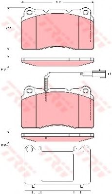 КОЛОДКИ ТОРМОЗНЫЕ ДИСКОВЫЕ ПЕРЕДН ALFA ROMEO: 156 SPORTWAGON 04-06 GDB1645