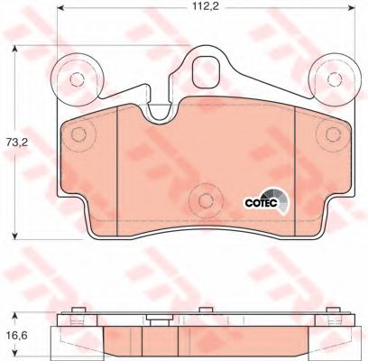     AUDI: Q7 06-,  PORSCHE: CAYENNE 02-,  VW: TOUAREG 02- GDB1653