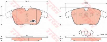     FORD: GALAXY 06-, MONDEO IV 07-, MONDEO IV TURNIER 07-, MONDEO IV  07-, S-MAX 06-,  VOLVO: S80 II 06-, V70 II  01-, V70 III GDB1683