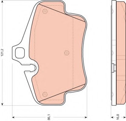   PORSCHE 911 01-/BOXSTER 06-/CAYMAN 04-  GDB1758
