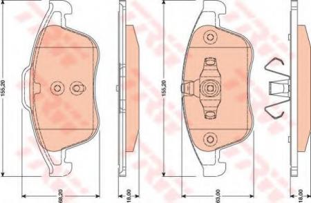   RENAULT: GRAND SC?NIC II  04 -, GRAND SC?NIC III  09 -, MEGANE CC 10 -, MEGANE III     08 -, MEGANE III   08 -, SC?NIC II GDB1790