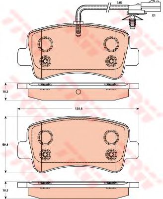 КОЛОДКИ ТОРМОЗНЫЕ ДИСКОВЫЕ ЗАДН OPEL: MOVANO B C БОРТОВОЙ ПЛАТФОРМОЙ/ХОДОВАЯ ЧАСТЬ 10 - , MOVANO B ФУРГОН 10 - GDB1903