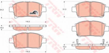     TOYOTA: COROLLA 02-, COROLLA VERSO 02-04, COROLLA  02-, COROLLA  02-, PRIUS  03- GDB3317