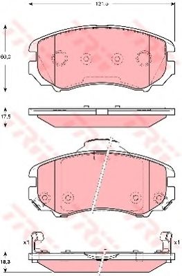     HY: ELANTRA 06-, ELANTRA  00-,  KIA: SPORTAGE 04- GDB3386