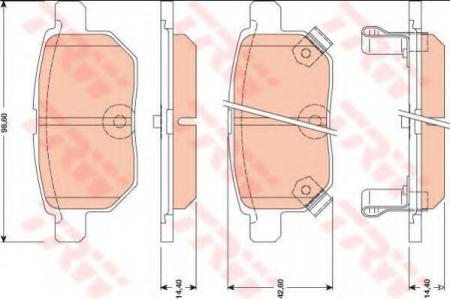     TOYOTA: COROLLA 150 07-, COROLLA  02-, AURIS 06-, YARIS 05- GDB3454