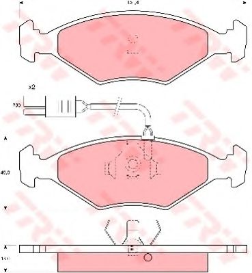BREMSBELAGSATZ GDB960