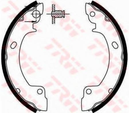 КОЛОДКИ ТОРМОЗНЫЕ БАРАБАННЫЕ ЗАДН HY: PONY 89-95, PONY/EXCEL СЕДАН 90-95, S COUPE 90-96 GS8552
