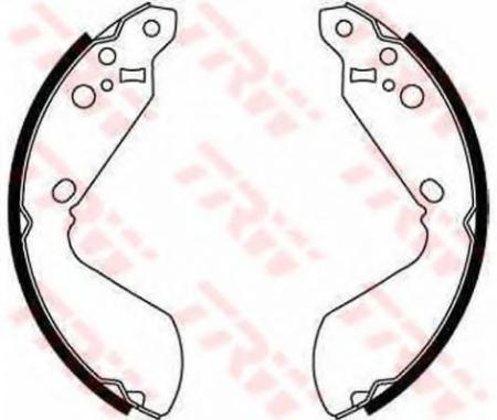 КОМПЛЕКТ ТОРМОЗНЫХ КОЛОДОК GS8596