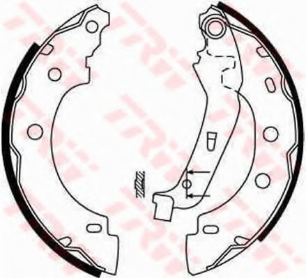 КОЛОДКИ ТОРМОЗНЫЕ БАРАБАННЫЕ ЗАДН NISSAN: KUBISTAR 03-,  RENAULT: KANGOO 08-, KANGOO 98-, KANGOO EXPRESS 08-, KANGOO EXPRESS 98- GS8650