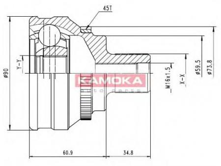ШРУС KAMOKA 6584