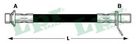 ШЛАНГ ТОРМОЗНОЙ TOYOTA AVENSIS 97-03 ЗАДНИЙ ПРАВЫЙ 6T47436